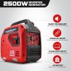 PowerSmart 2500-Watt Gas Powered Portable Inverter Generator, Super Quiet for Camping, Tailgating, Home Emergency Use, CARB Comp