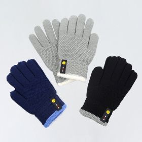 6-10 Years Old New Fashion Kids Thick Knitted Gloves Warm Winter Gloves Children Stretch Mittens Boy Girl Infant Accessories (Color: 3 Packs)