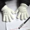 Warmom Coral Fleece Thicken Kids Gloves Winter Keep Warm Children Baby Plush Furry Full Finger Mittens Soft Gloves For 7-11Years