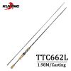 KUYING TETON 1.56m 1.8m 1.86m 1.9m 1.92m 1.98m Super Ultra Soft Light Baitcasting Casting Spinning Lure Fishing Rod Pole Combo