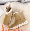 Women's winter new large size plus fleece snow boots casual short boots warm women's cotton shoes short boots
