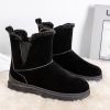 Women's winter new large size plus fleece snow boots casual short boots warm women's cotton shoes short boots