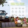 ALLPOWERS Portable Power Station 110/230V Home/Outdoor Emergency Backup Power, 700W / 2000W Solar Generator With 200W Solarpanel